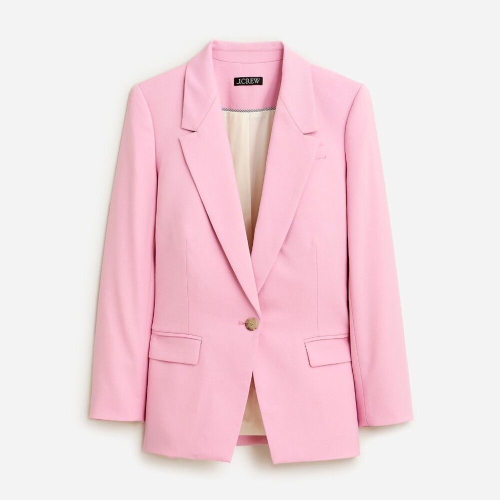 NWT J.Crew Tall Willa Blazer in Picador Pink Italian City Wool Jacket 4T $288